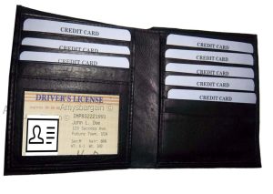 Men's Hipster man’s leather wallet men's Bifold wallet men's bill fold wallet BN - Image 12