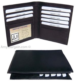 Men's Hipster man’s leather wallet men's Bifold wallet men's bill fold wallet BN - Image 3