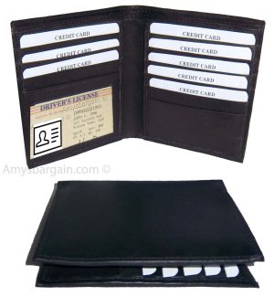 Men's Hipster man’s leather wallet men's Bifold wallet men's bill fold wallet BN - Image 5