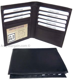 Men's Hipster man’s leather wallet men's Bifold wallet men's bill fold wallet BN - Image 6