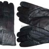 Men's Leather Gloves Zip up Men's Gloves Winter Gloves lined warm Gloves brn new