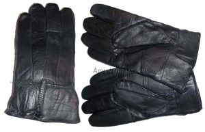 Men's Leather Gloves Zip up Men's Gloves Winter Gloves lined warm Gloves brn new