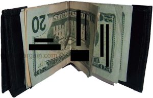 Men's Leather Wallet Money Clip 5 Card Holder ID Window billfold clip new bifold - Image 3