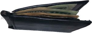 Men's Leather Wallet Money Clip 5 Card Holder ID Window billfold clip new bifold - Image 4
