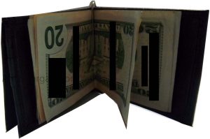 Men's Leather Wallet Money Clip 5 Card Holder ID Window billfold clip new bifold - Image 9