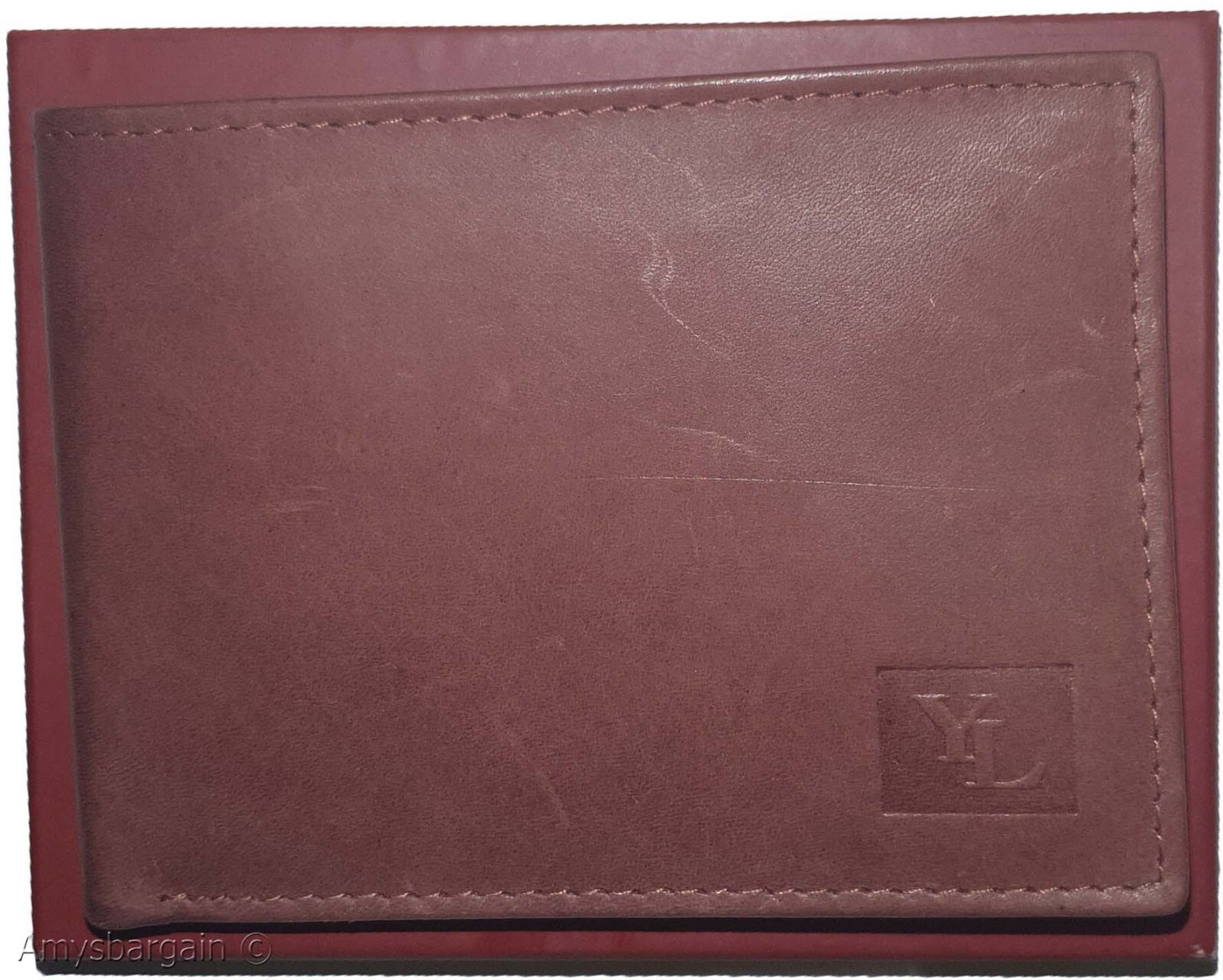 Men's Leather Wallet YL billfold pockets card slots genuine leather wallet new - Image 4