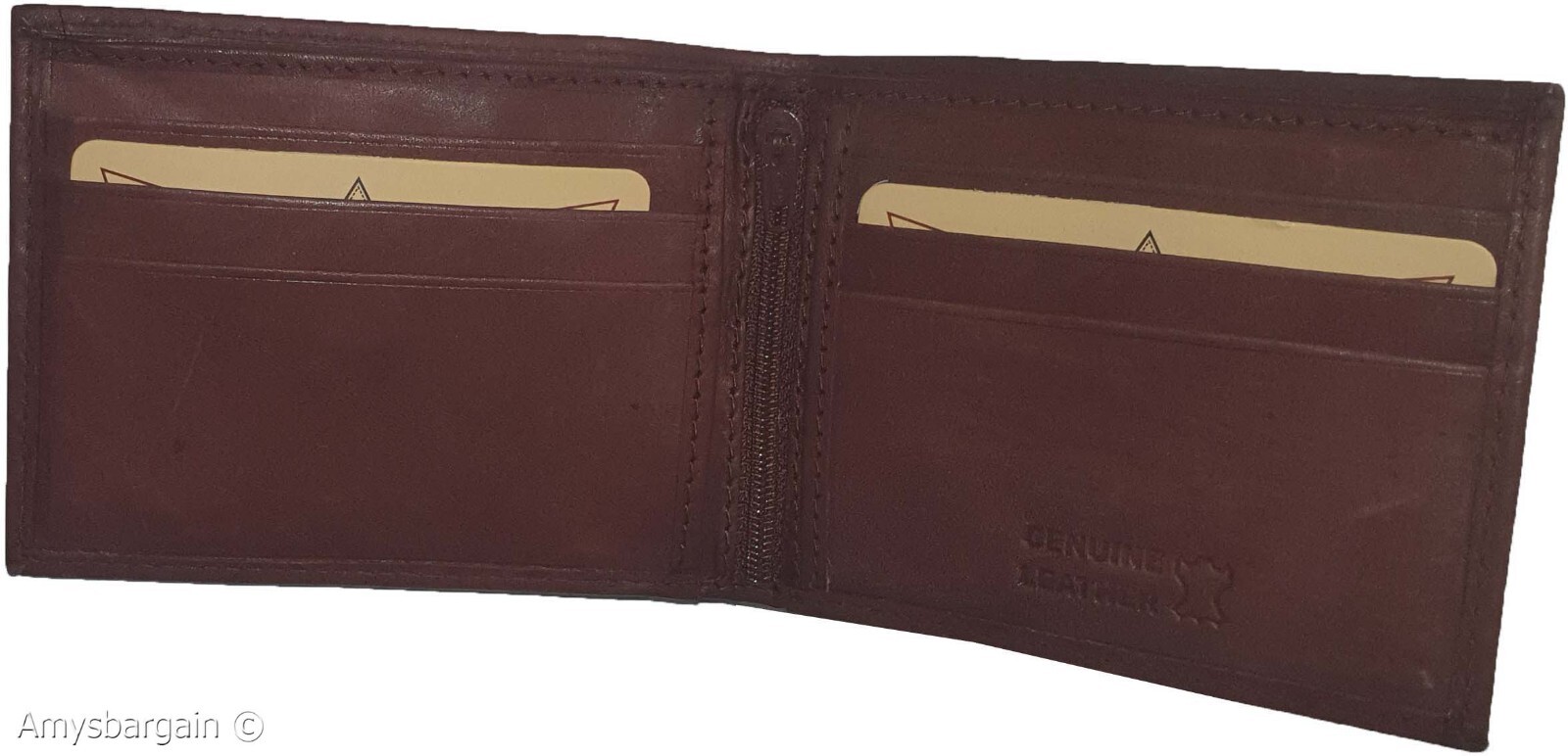 Men's Leather Wallet YL billfold pockets card slots genuine leather wallet new - Image 5