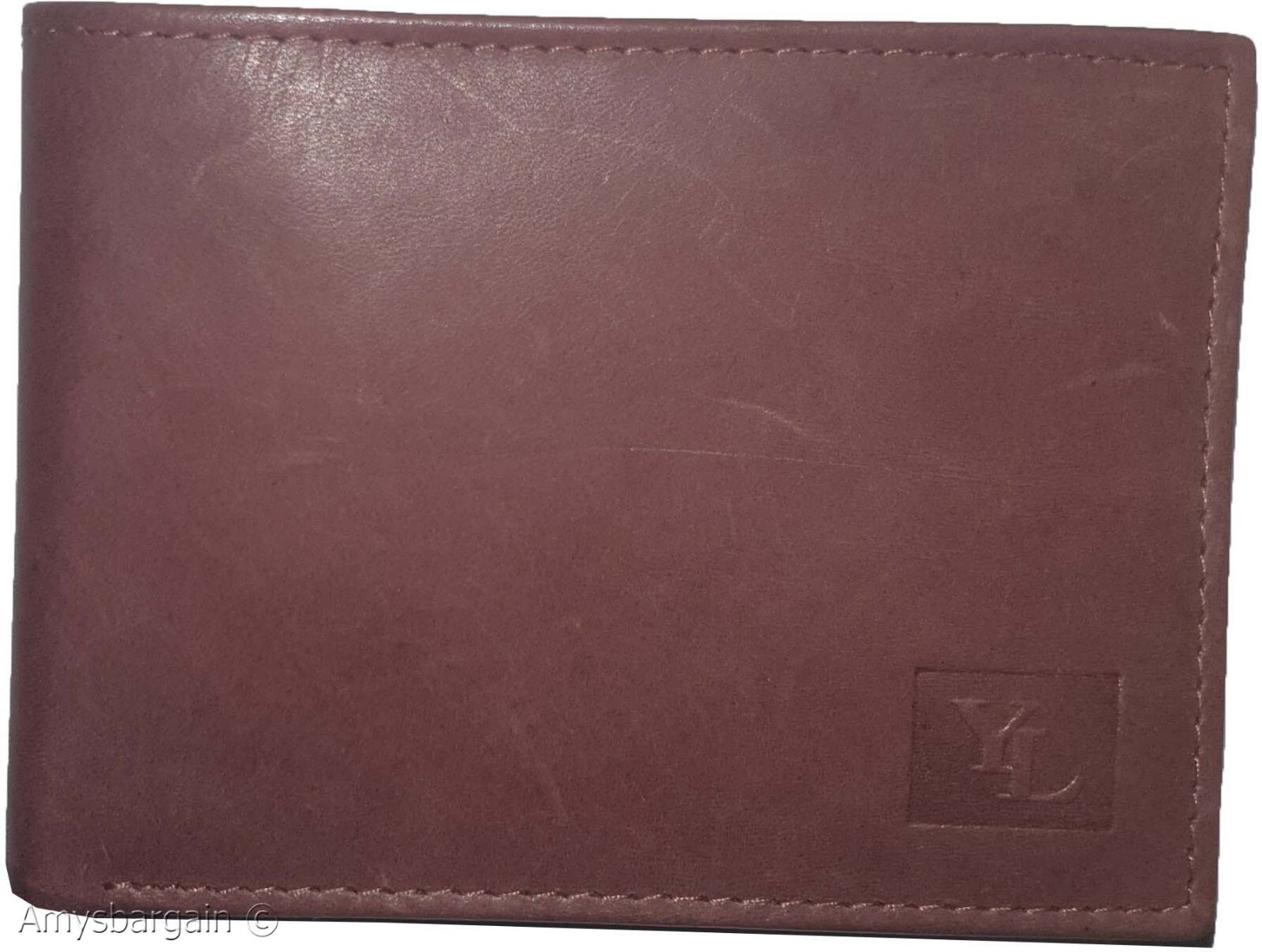 Men's Leather Wallet YL billfold pockets card slots genuine leather wallet new - Image 7