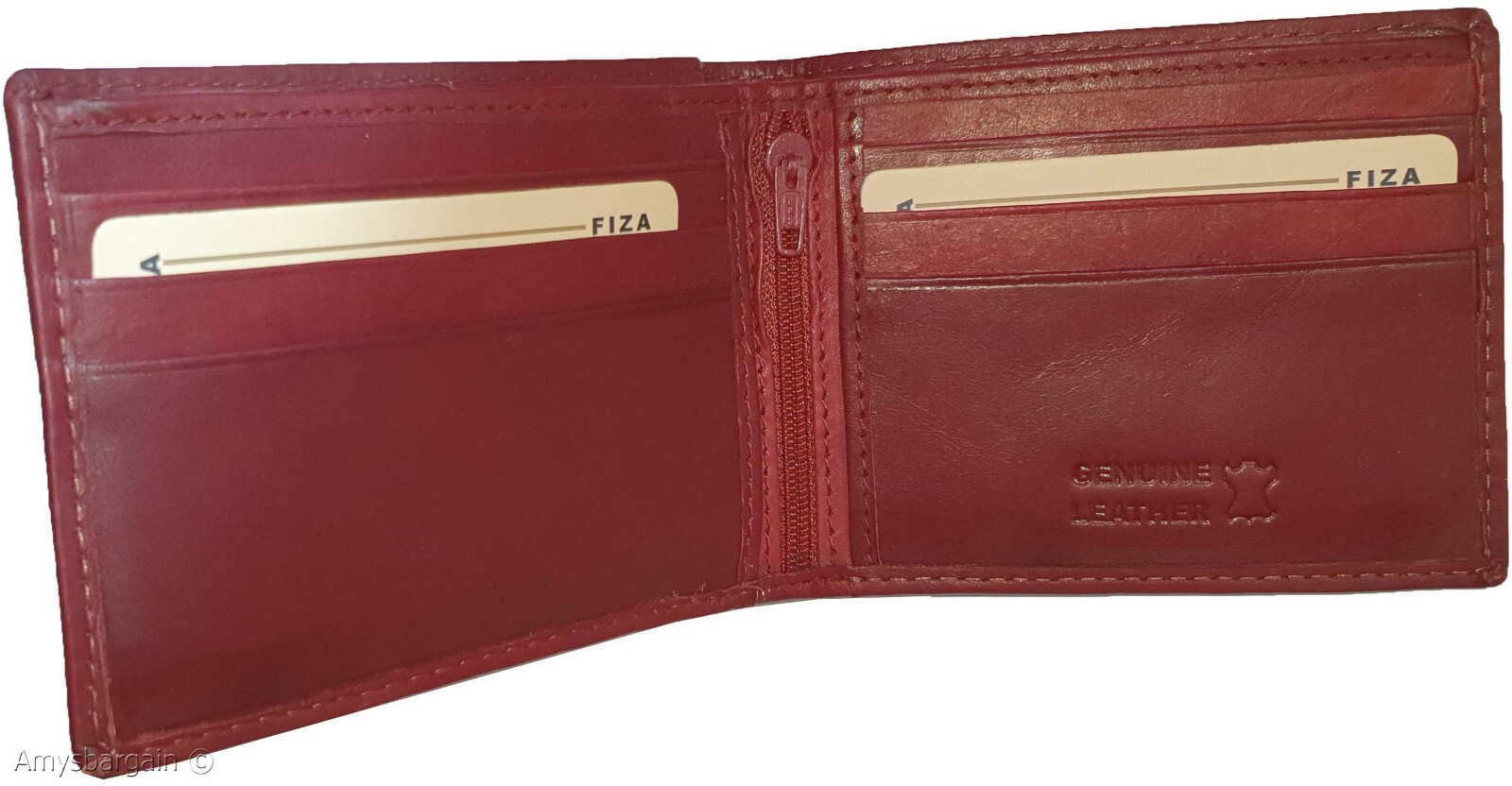 Men's Leather Wallet YL billfold pockets card slots genuine leather wallet new - Image 9