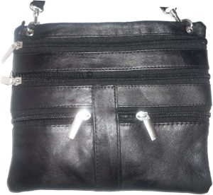 Men's Leather all purpose hand bag waist bag belt bag waist pouch 5 zip pockets - Image 6