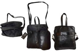 Men’s Leather bag, Shoulder bag, Black handbag Unbranded leather bag Brand New