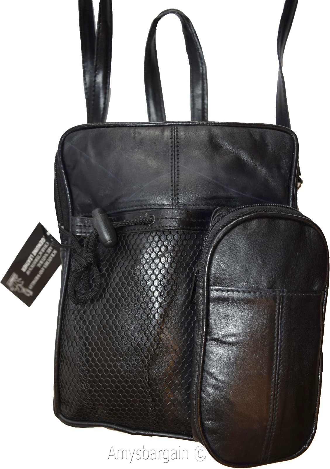 Men’s Leather bag, Shoulder bag, Black handbag Unbranded leather bag Brand New - Image 4