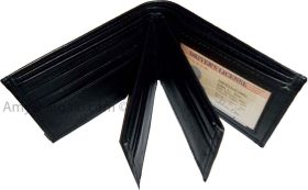 Men's Soft Leather Wallet 9 Card Holder 3 ID windows Billfold Wallet Brand New