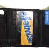 Men’s Wallet Genuine leather Trifold wallet ID case 2 bill pockets 6 cards