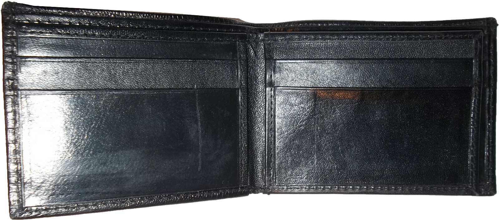 Men's Wallet Lizard skin printed Leather man's Bifold wallet 2 Bill slot ID card - Image 7