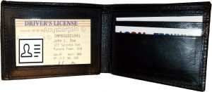Men's Wallet Lizard skin printed Leather man's Bifold wallet 2 Bill slot ID card - Image 9