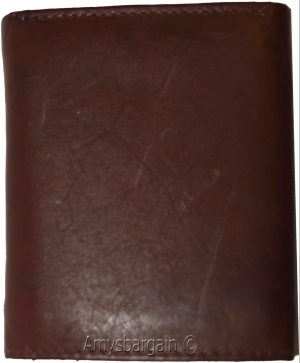 Men's Wallet,1 Center piece Trifold Men's ID 9 card 2 bill slots Trifold wallet - Image 11