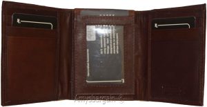 Men's Wallet,1 Center piece Trifold Men's ID 9 card 2 bill slots Trifold wallet - Image 3
