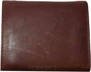Men's Wallet,1 Center piece Trifold Men's ID 9 card 2 bill slots Trifold wallet - Image 9