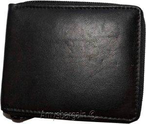 Men's Zip around Leather Wallet. Bifold zip around wallet. Fiza wallet in box BN - Image 9