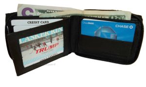 Men’s Zip around wallet Leather wallet Center piece 8 credit cards ID 2 Billfold - Image 7