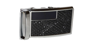 Men’s belt Buckle. Automatic sliding buckle Black and Silver Belt buckle only #7 - Image 4