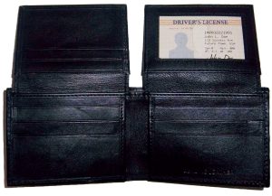 Men's leather wallet 11 Card 2 ID 2 bill pockets black bi-fold wallet billetera - Image 3