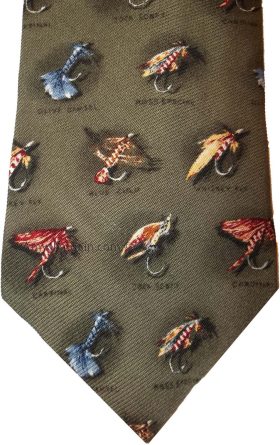 Men's tie Cutter and Buck Designer Silk Men's Tie Neck Wear Made in USA