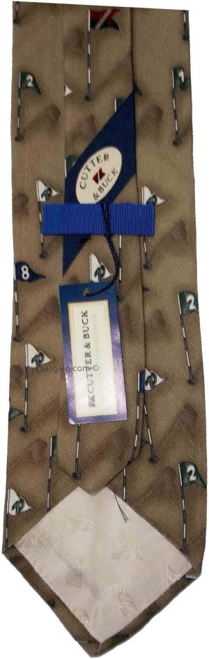 Men's tie Cutter and Buck Designer Silk Men's Tie Neck wear Made in USA - Image 13