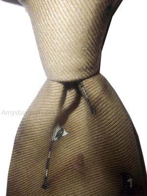 Men's tie Cutter and Buck Designer Silk Men's Tie Neck wear Made in USA - Image 3