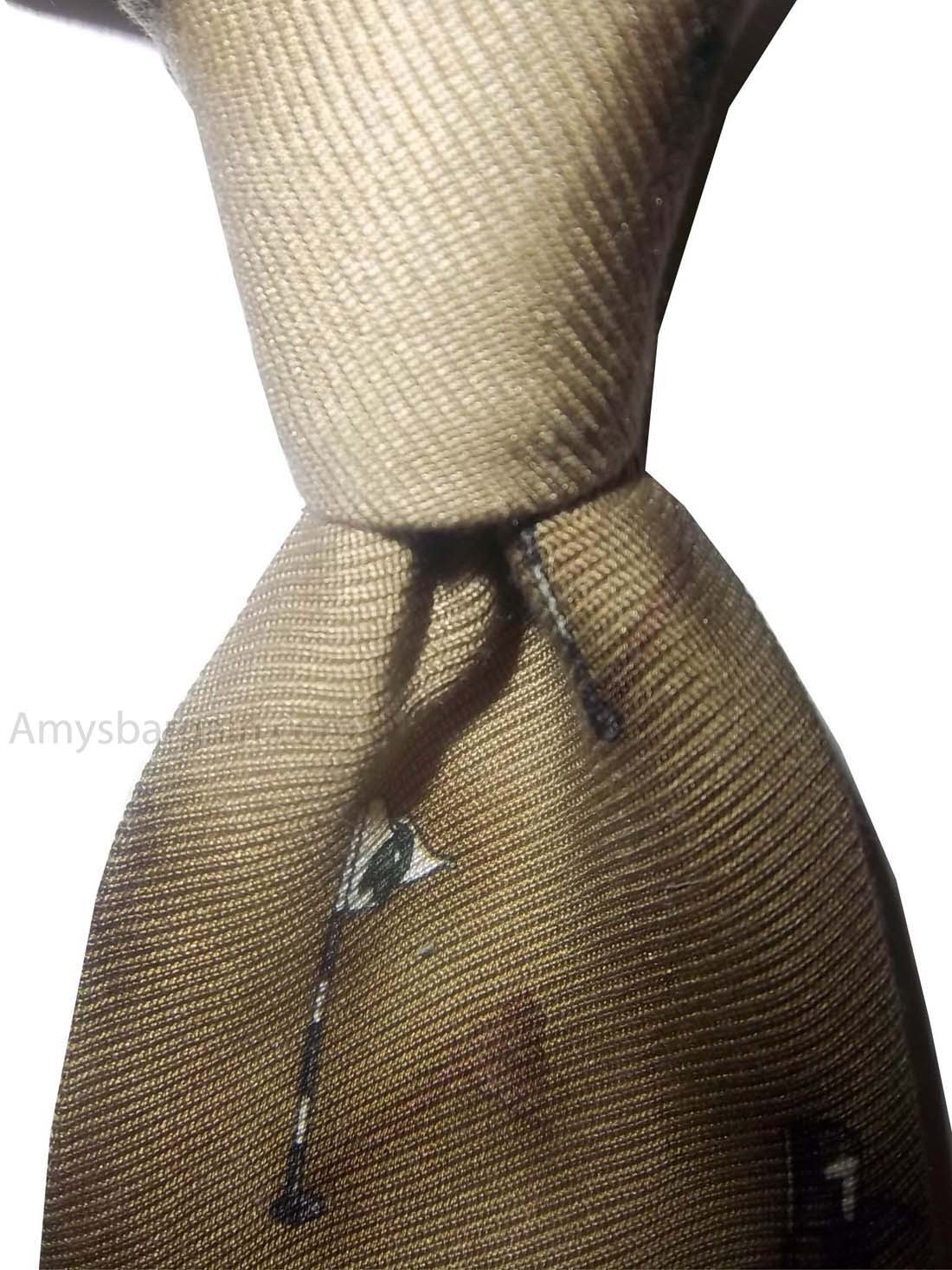Men's tie Cutter and Buck Designer Silk Men's Tie Neck wear Made in USA - Image 3