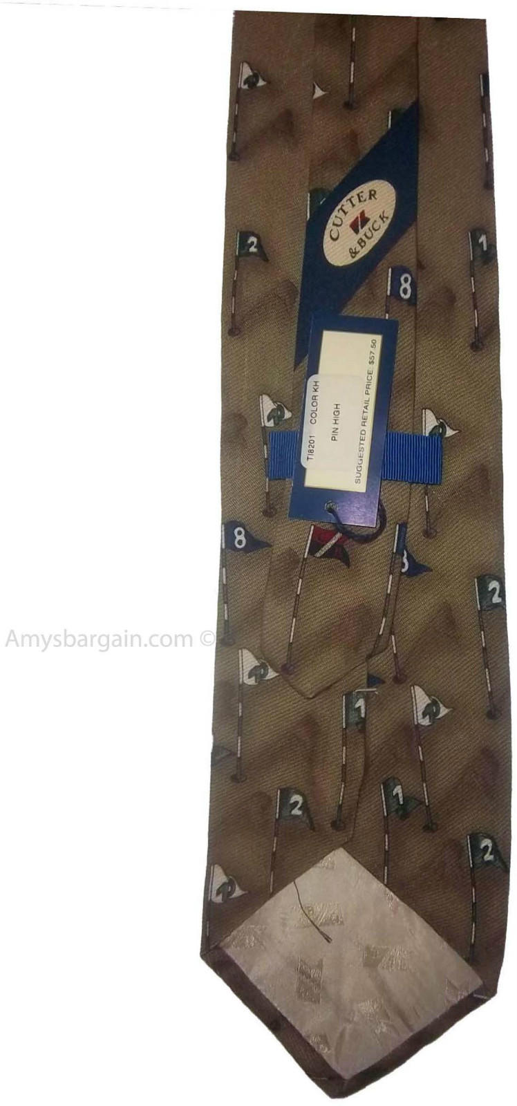 Men's tie Cutter and Buck Designer Silk Men's Tie Neck wear Made in USA - Image 6