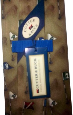 Men's tie Cutter and Buck Designer Silk Men's Tie Neck wear Made in USA - Image 8