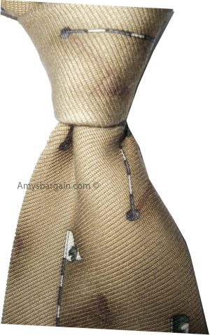 Men's tie Cutter and Buck Designer Silk Men's Tie Neck wear Made in USA - Image 10