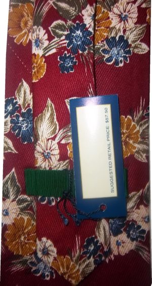Men's tie Cutter and Buck Designer Silk Tie Neck wear B N W T Jacquard woven tie - Image 12