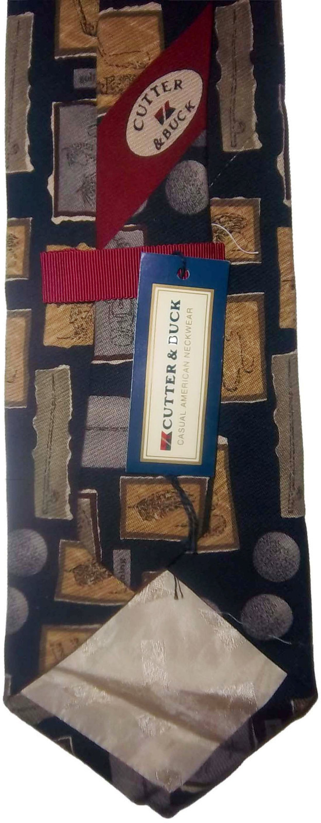 Men's tie Cutter and Buck Designer Silk Tie Neck wear Jacquard woven Made in USA - Image 12
