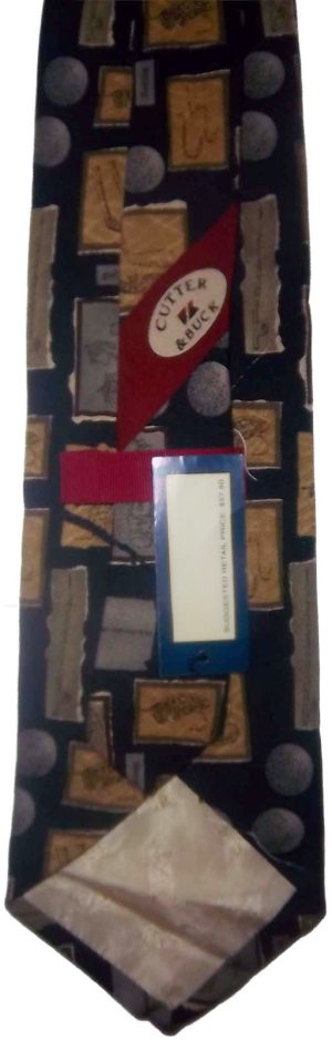 Men's tie Cutter and Buck Designer Silk Tie Neck wear Jacquard woven Made in USA - Image 13