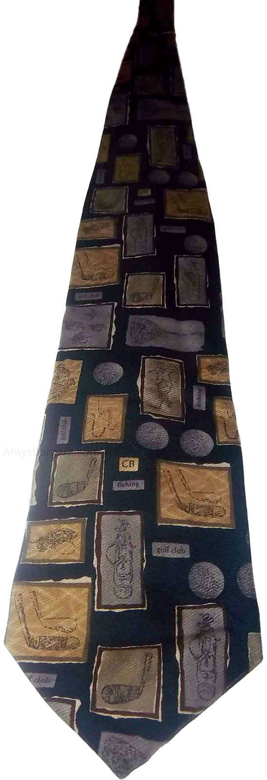 Men's tie Cutter and Buck Designer Silk Tie Neck wear Jacquard woven Made in USA - Image 3