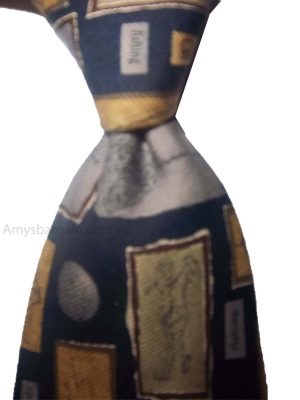 Men's tie Cutter and Buck Designer Silk Tie Neck wear Jacquard woven Made in USA - Image 4