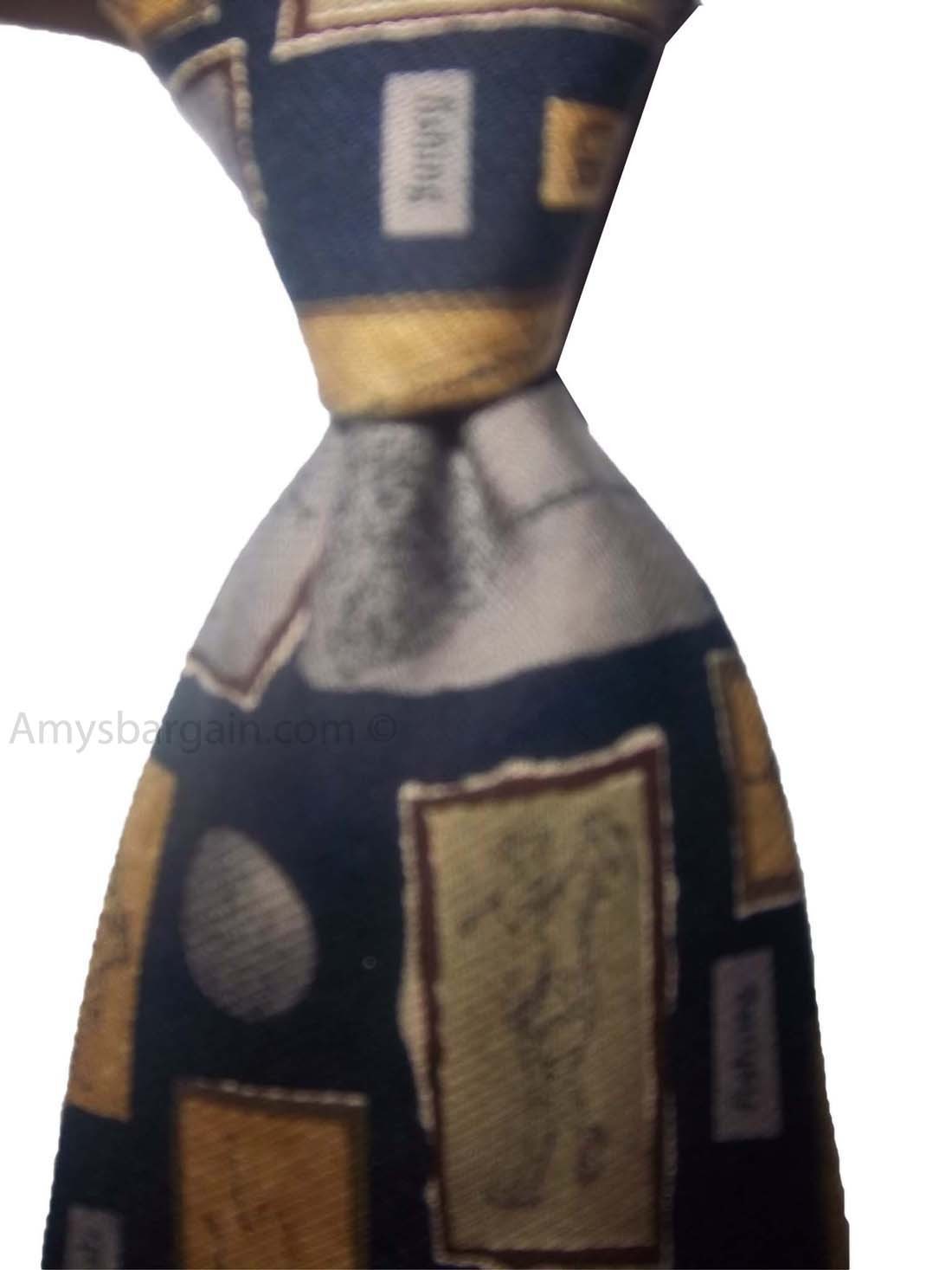 Men's tie Cutter and Buck Designer Silk Tie Neck wear Jacquard woven Made in USA - Image 4