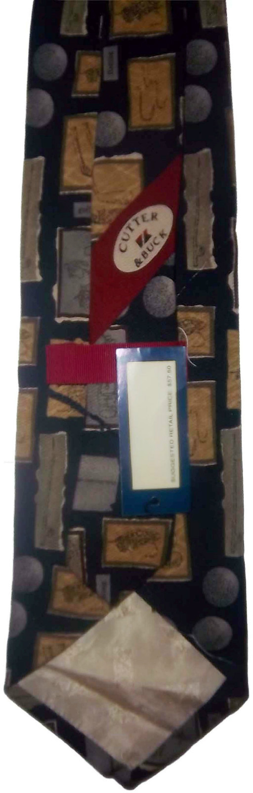 Men's tie Cutter and Buck Designer Silk Tie Neck wear Jacquard woven Made in USA - Image 5