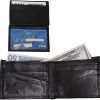 Men's wallet. Brifold Genuine Leather 10 credit card ID Billfold Black Wallet NW