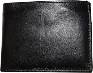 Men's wallet. Brifold Genuine Leather 10 credit card ID Billfold Black Wallet NW - Image 7