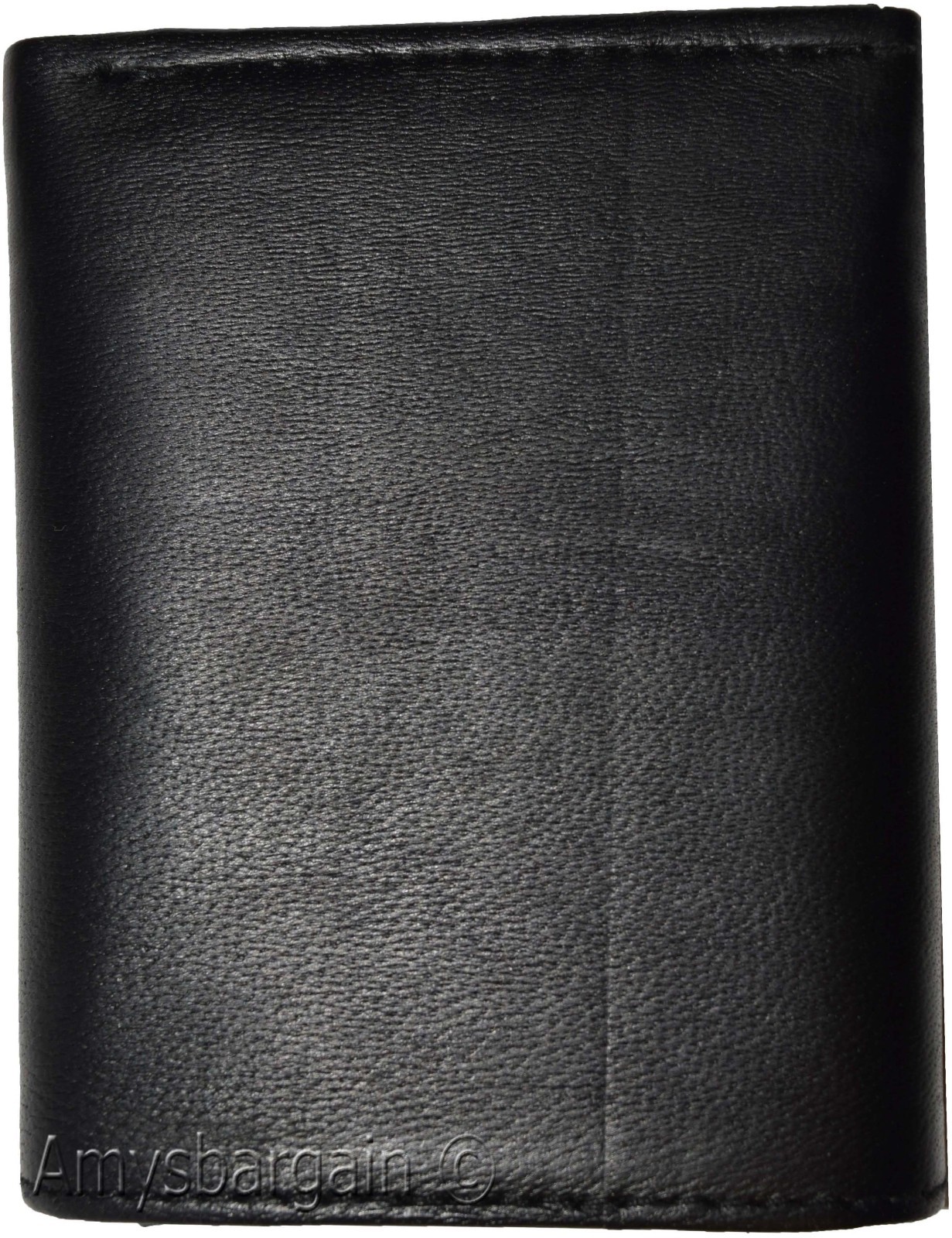 Men's wallet. Leather Tri-fold Wallet Black 9 card 2 ID 2 Bill slots new wallet - Image 13