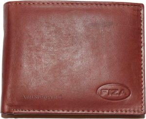 Men's wallet genuine Leather Bifold Tan wallet 2 Bill slots 9 Cards new In Box - Image 4