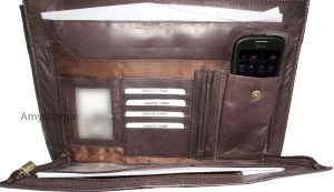 Mne's new leather briefcase business case attaché case business bag new bag - Image 3