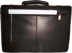 Mne's new leather briefcase business case attaché case business bag new bag - Image 4