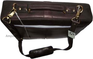 Mne's new leather briefcase business case attaché case business bag new bag - Image 9