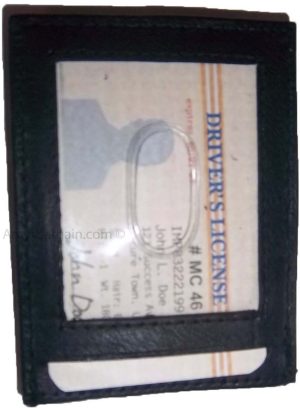 Money Clip, Men’s Leather Credit card/ID holder, wallet with magnetic money clip - Image 12