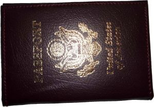 New Burgundy USA Leather passport case wallet credit ATM card case ID holder BN - Image 13